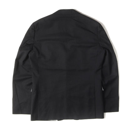 Marzotto ピンストライプ ウール 2B テーラード ジャケット / Red Fleece