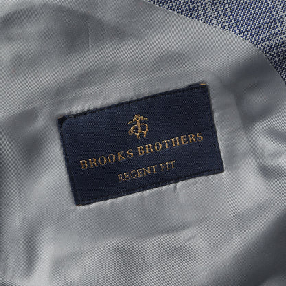 リネン/ウール チェック 2Bテーラードジャケット