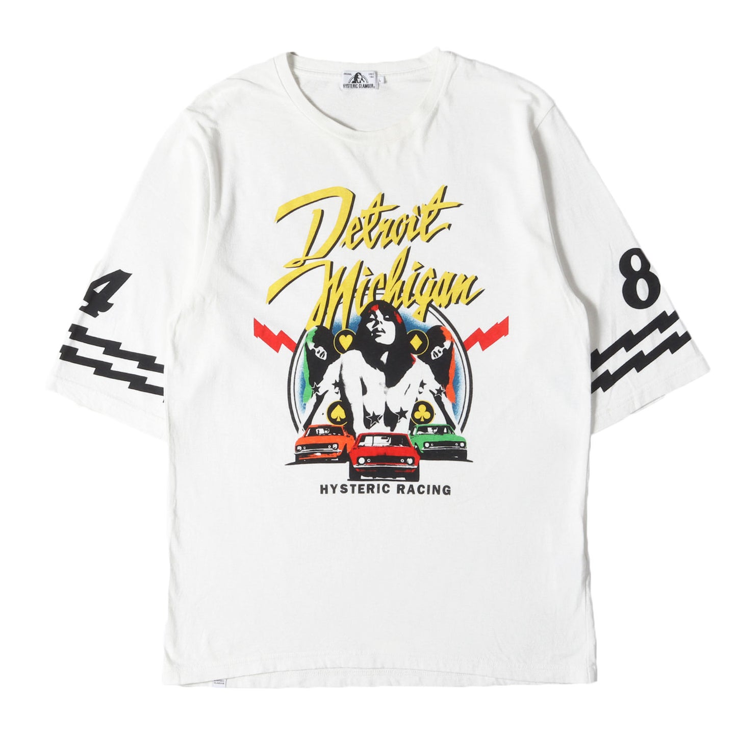 DETROIT MICHIGAN グラフィック フットボール Tシャツ (0262CT05)