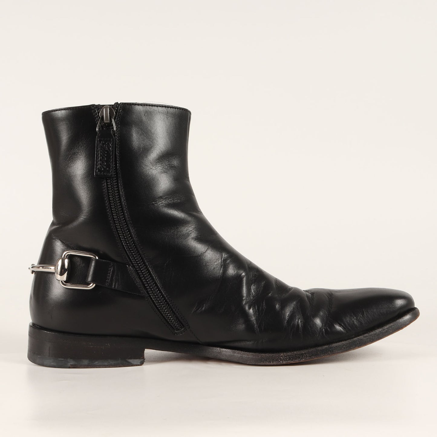 バックビット ストラップ サイドジップ ブーツ (204398)