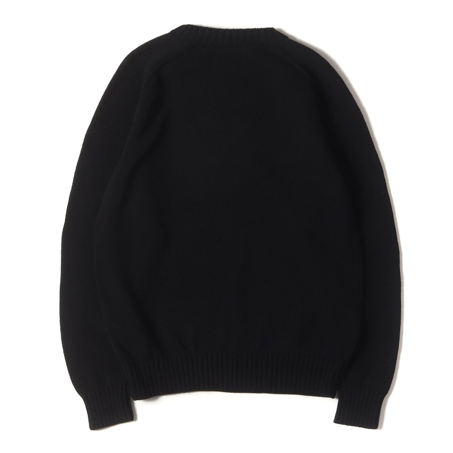 22AW ワンポイント刺繍 ヘビー コットンニット セーター (02223NS07)