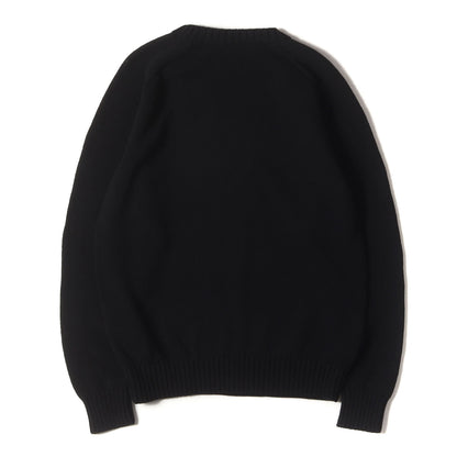 22AW ワンポイント刺繍 ヘビー コットンニット セーター (02223NS07)