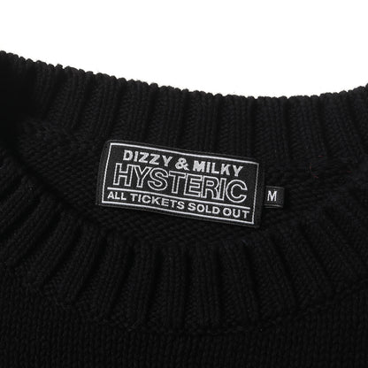 22AW ワンポイント刺繍 ヘビー コットンニット セーター (02223NS07)