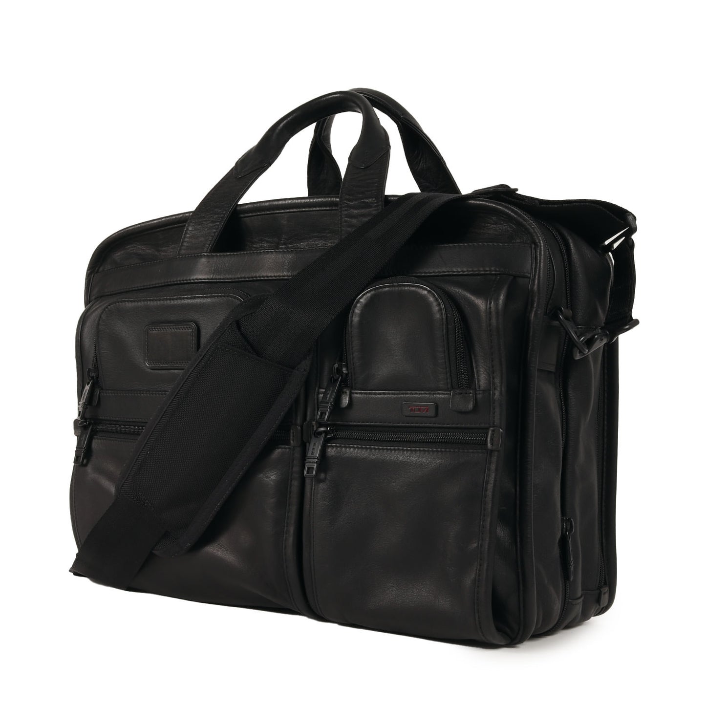 2WAY エクスパンダブル オーガナイザー ラップトップ レザー ブリーフケース (96160DH)