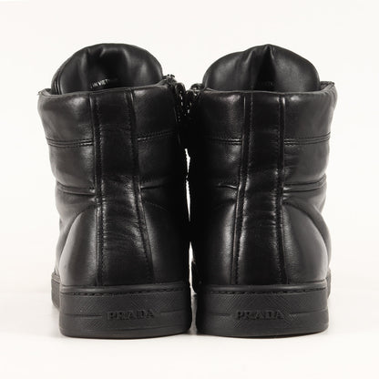 エンボスロゴ インサイドジップ レースアップ レースアップ ハイカット スニーカー (4T 2596)