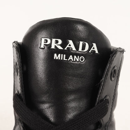 エンボスロゴ インサイドジップ レースアップ レースアップ ハイカット スニーカー (4T 2596)