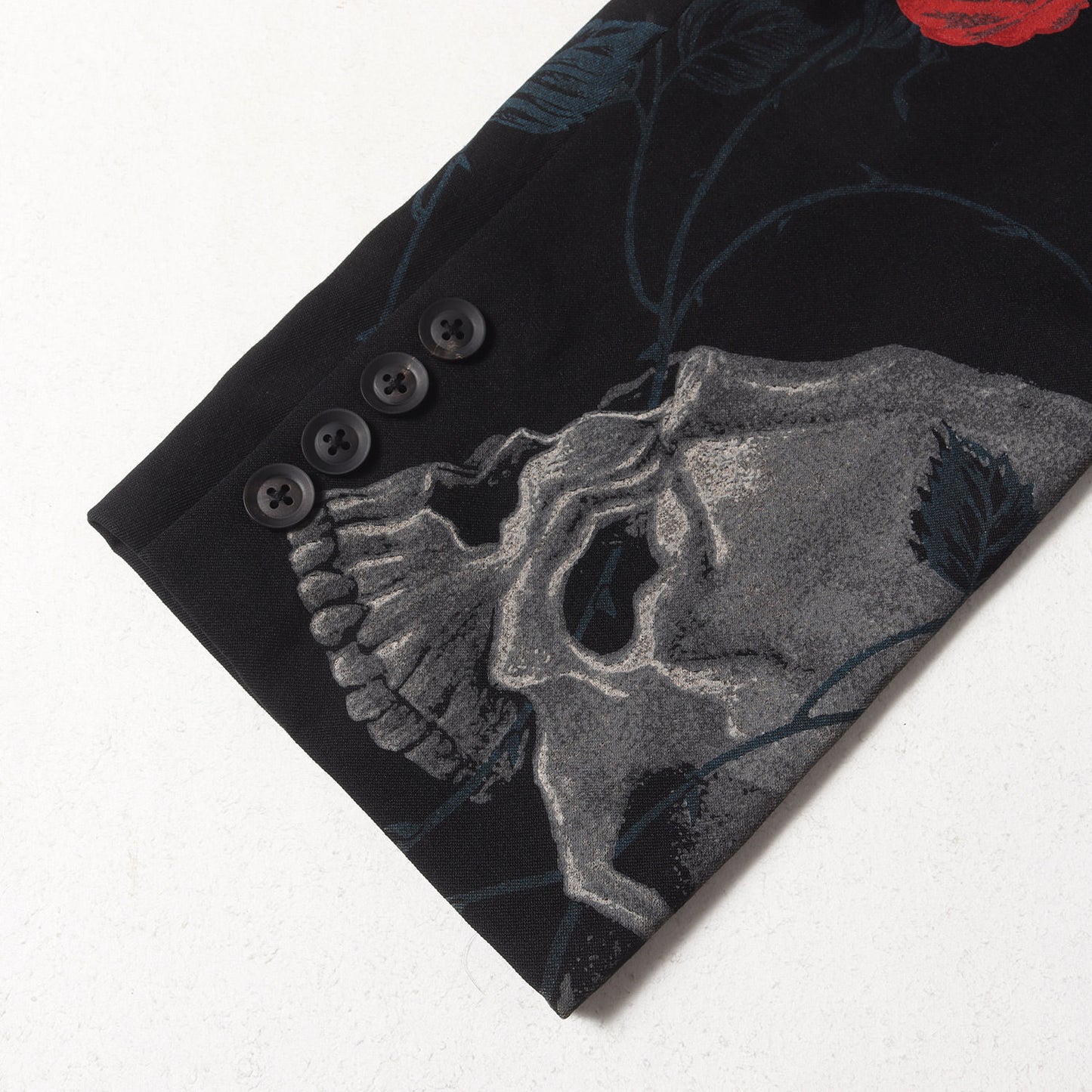 18SS 2014年秋冬 復刻 スカルローズ 3B テーラード ジャケット (HW-J69-106) / POUR HOMME