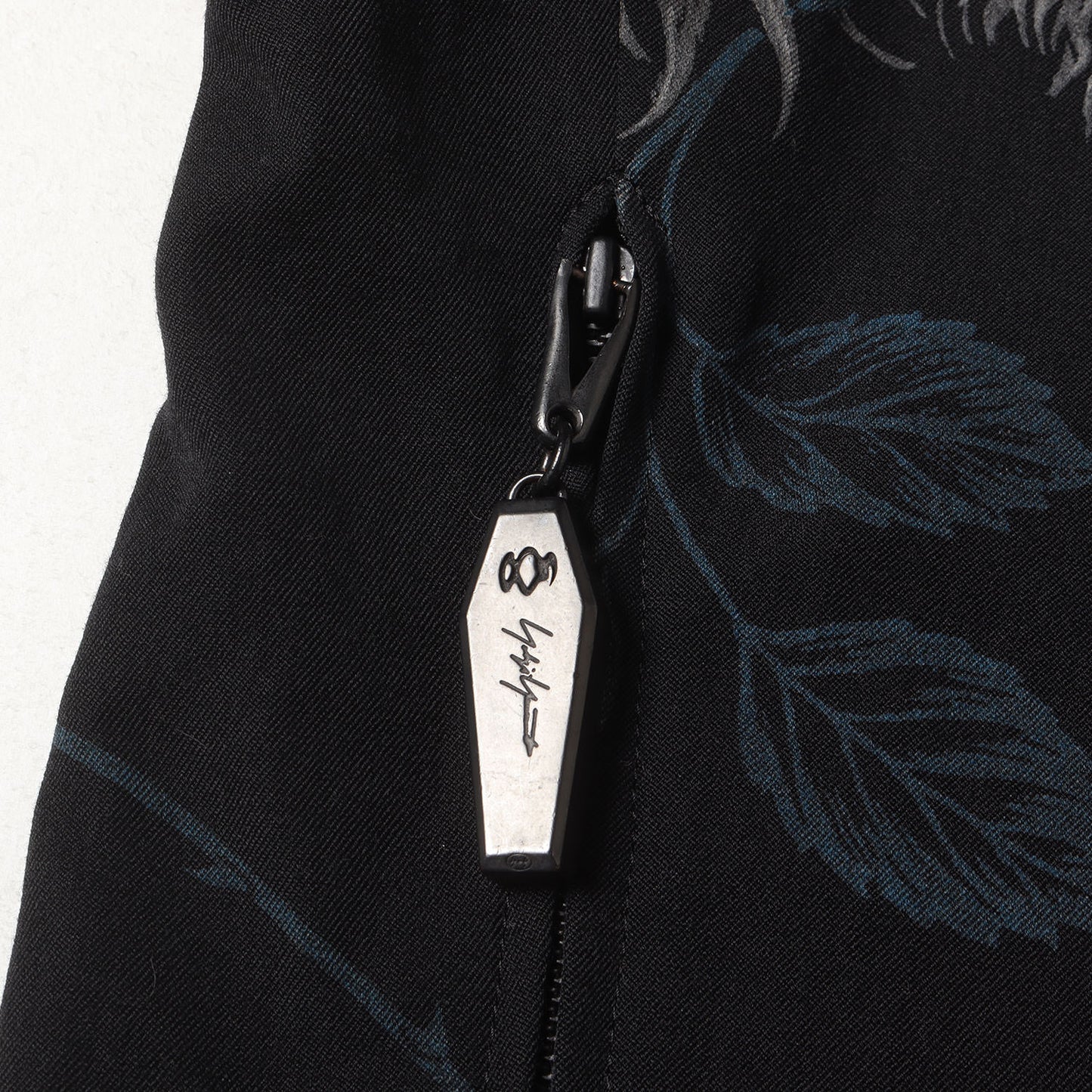 18AW 2014年秋冬 復刻 スカルローズ プリント パンツ (J-左脇ZIPスラックス HV-P64-527) / POUR HOMME