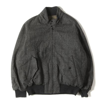 24AW ウインドウペンチェック ツイード ジップ ブルゾン (Tweed Harrington Jacket 24AAP-01-20H)