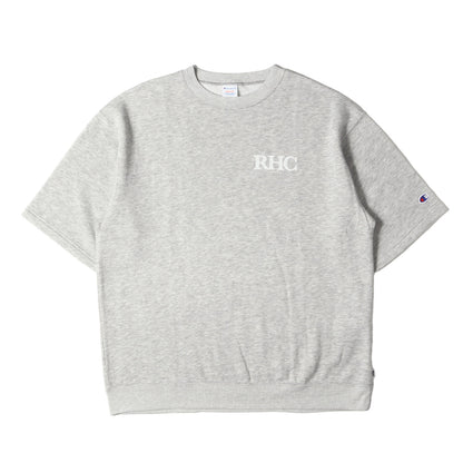 23SS × Champion RHC ロゴ 半袖 スウェット (C8-A026) / 裏起毛 Ron Herman KUMAMOTO 5th Anniversary Limited Item
