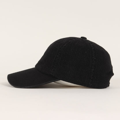 23AW RH ロゴ ウォッシュド ブラック デニム キャップ (USED DENIM LOGO CAP)