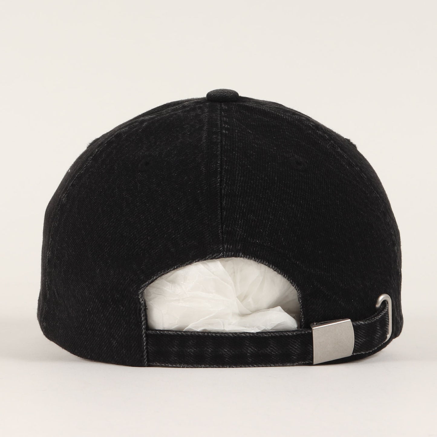 23AW RH ロゴ ウォッシュド ブラック デニム キャップ (USED DENIM LOGO CAP)