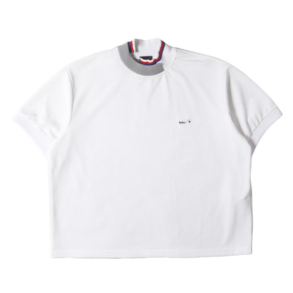 ワンポイント ロゴ 刺繍 変形カラー ピケ Tシャツ (PIQUE SS CREW T SHIRT 22SCM-T04202)