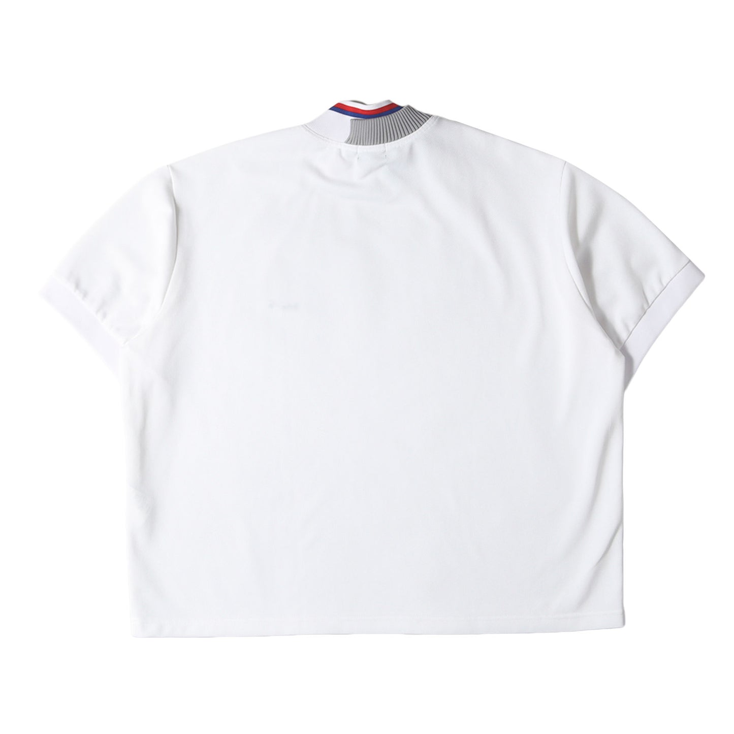 ワンポイント ロゴ 刺繍 変形カラー ピケ Tシャツ (PIQUE SS CREW T SHIRT 22SCM-T04202)