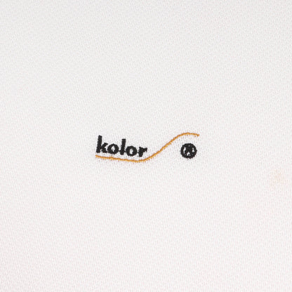 ワンポイント ロゴ 刺繍 変形カラー ピケ Tシャツ (PIQUE SS CREW T SHIRT 22SCM-T04202)