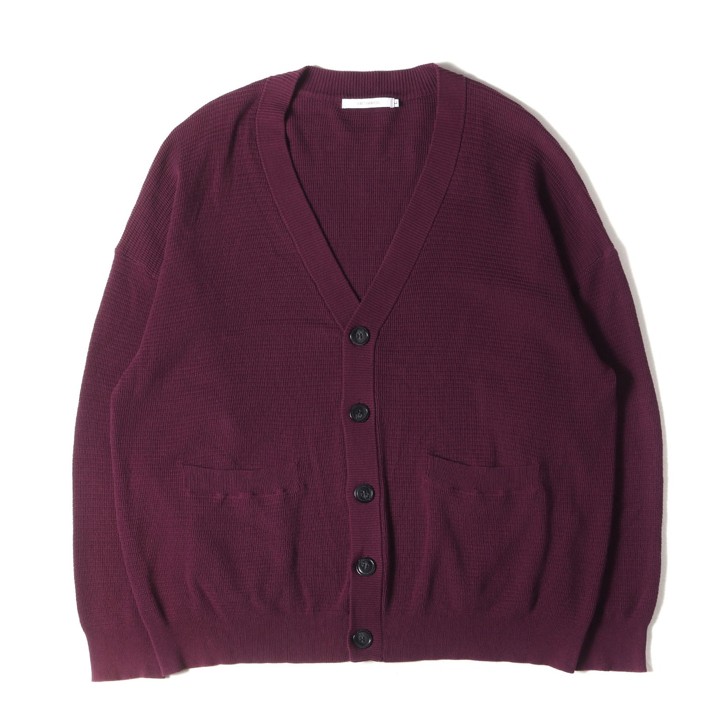 23SS ビッグ ワッフル コットンニット カーディガン (BIG WAFFLE CARDIGAN VTM-23-N-018)