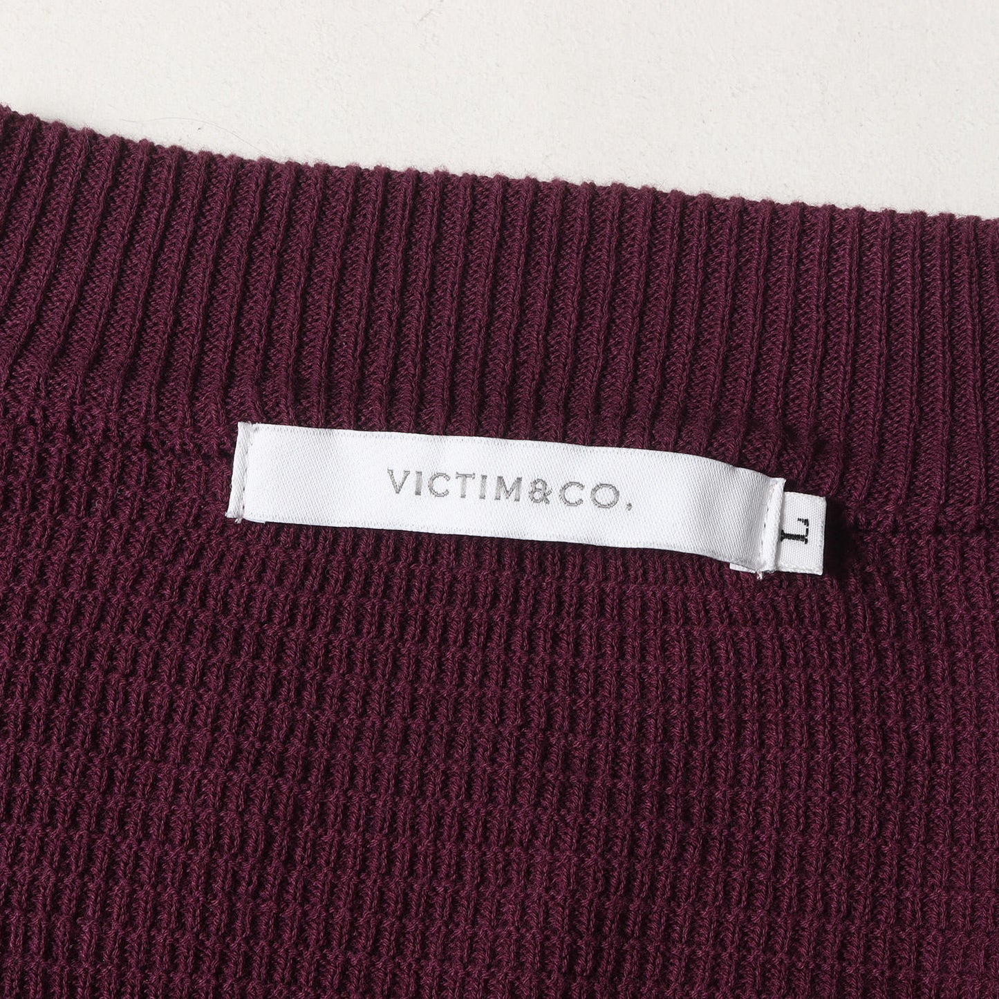 23SS ビッグ ワッフル コットンニット カーディガン (BIG WAFFLE CARDIGAN VTM-23-N-018)