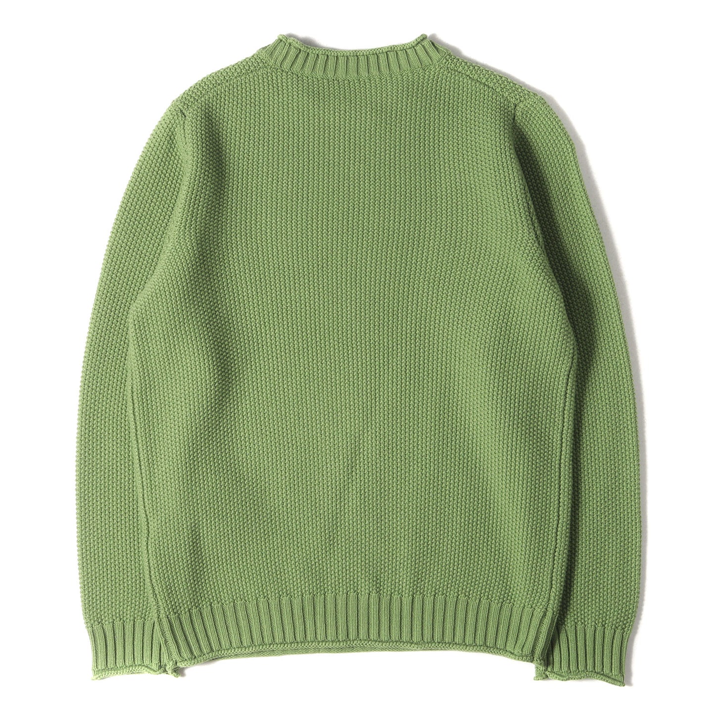 ボトルネック ポップコーン編み カシミア混 ウール ニット / MADE IN ITALY