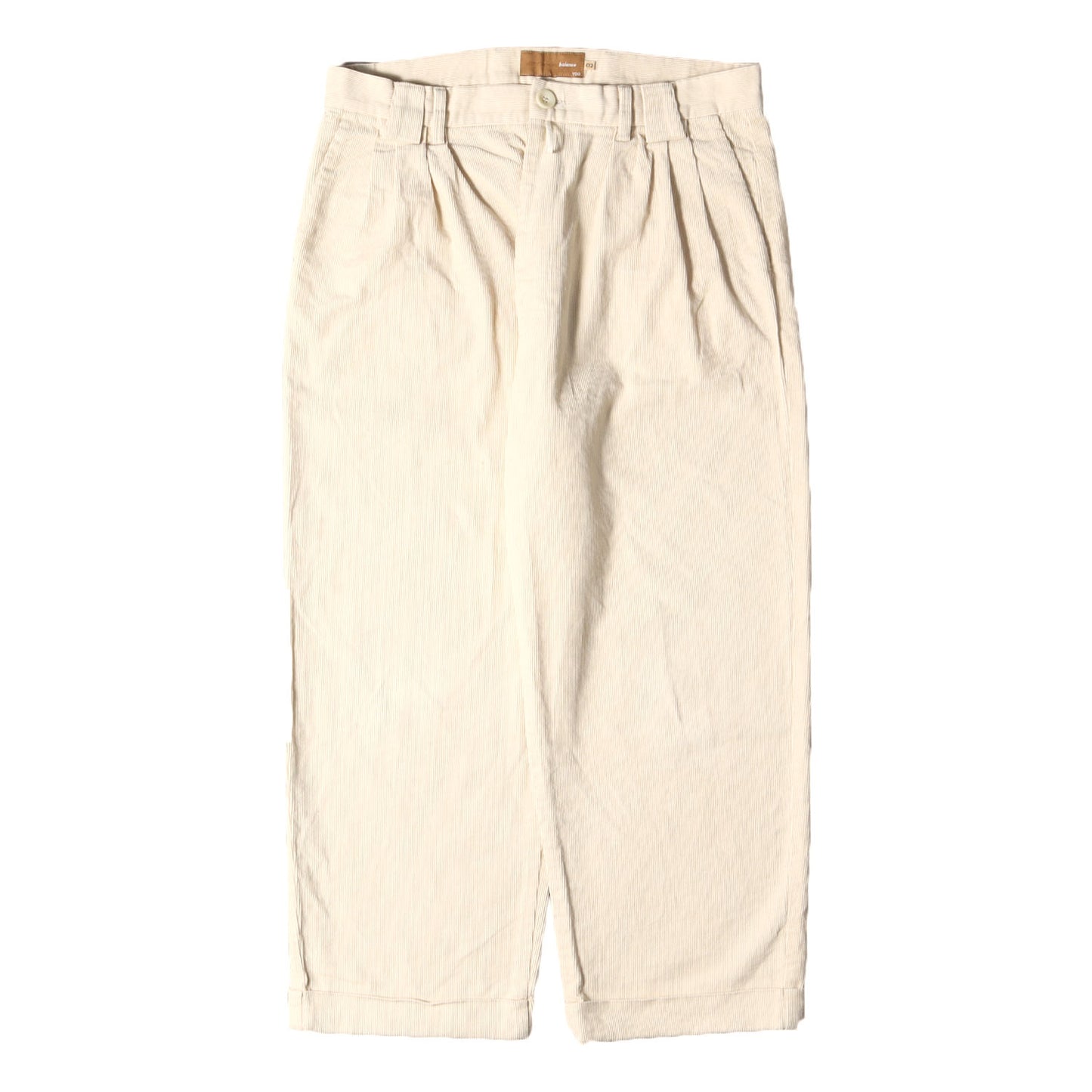 3タック ワイド テーパード コーデュロイパンツ