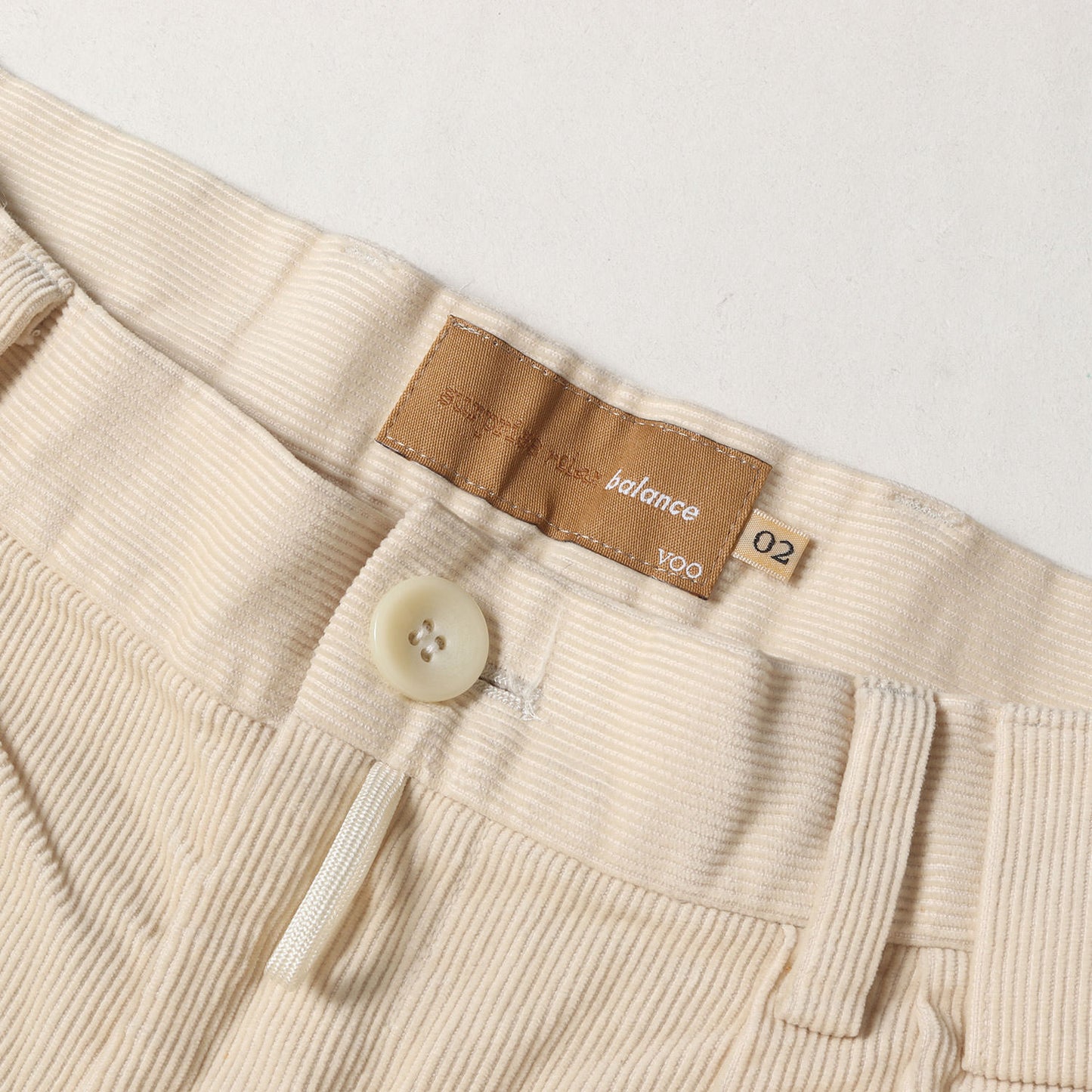 3タック ワイド テーパード コーデュロイパンツ