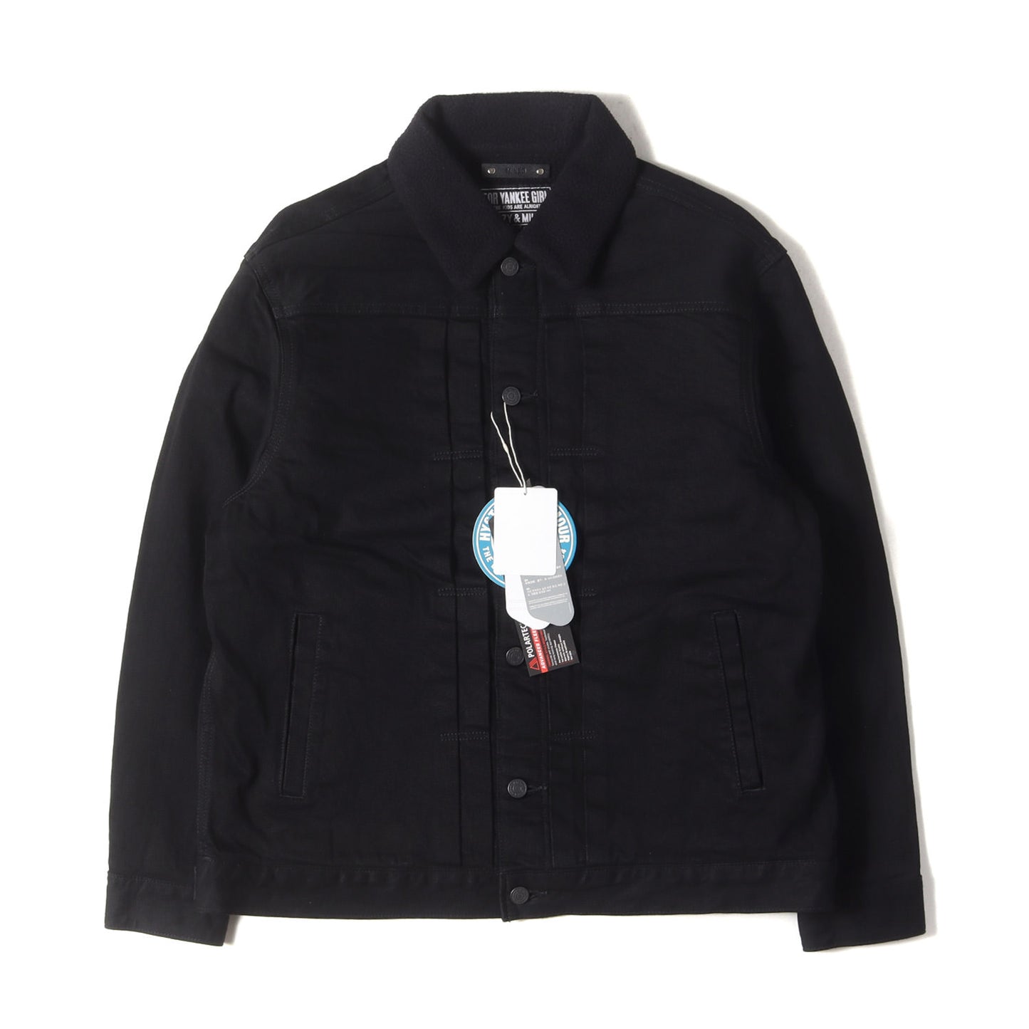 24AW × MINEDENIM バック ロゴ デニム ボア トラッカー ジャケット (Denim Jacket MND-HYS004)