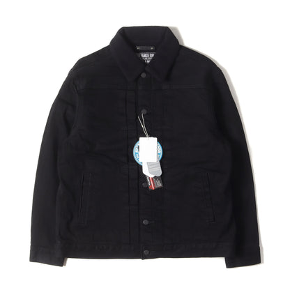 24AW × MINEDENIM バック ロゴ デニム ボア トラッカー ジャケット (Denim Jacket MND-HYS004)