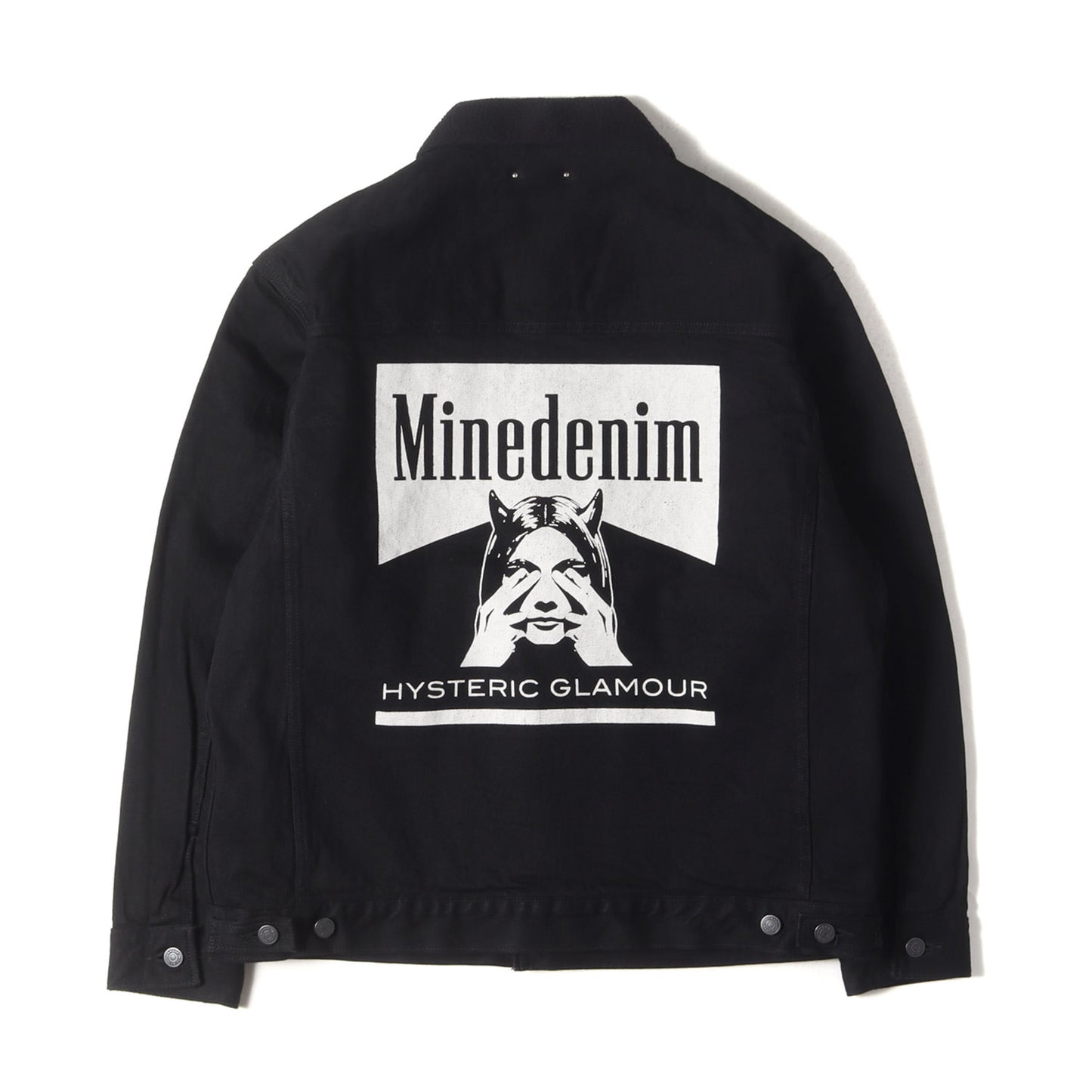 24AW × MINEDENIM バック ロゴ デニム ボア トラッカー ジャケット (Denim Jacket MND-HYS004)