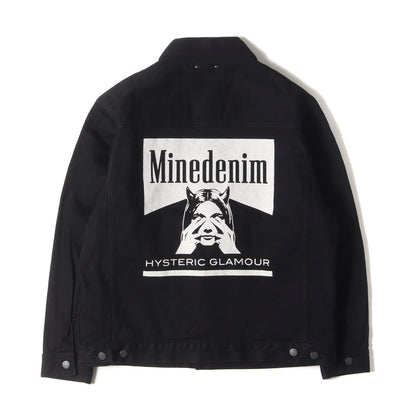 24AW × MINEDENIM バック ロゴ デニム ボア トラッカー ジャケット (Denim Jacket MND-HYS004)