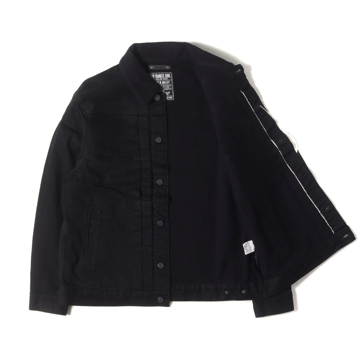 24AW × MINEDENIM バック ロゴ デニム ボア トラッカー ジャケット (Denim Jacket MND-HYS004)