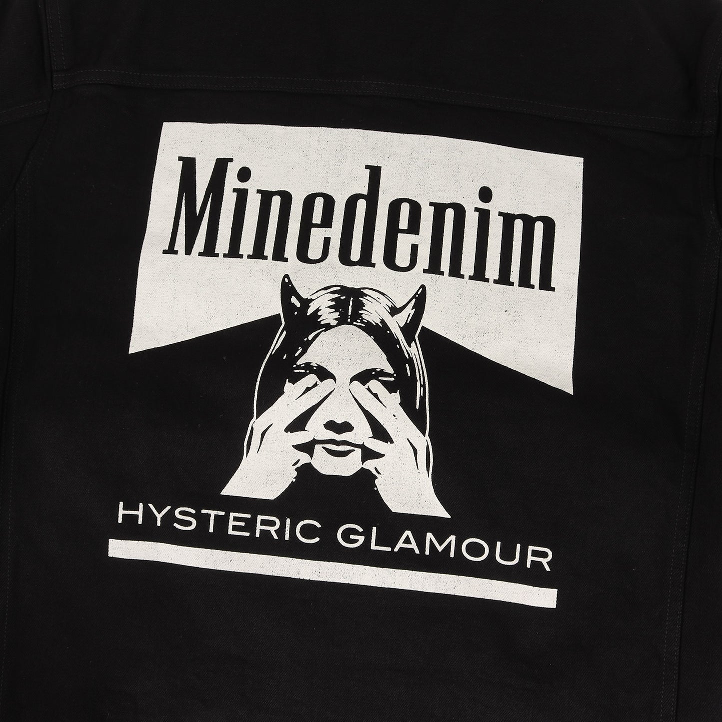 24AW × MINEDENIM バック ロゴ デニム ボア トラッカー ジャケット (Denim Jacket MND-HYS004)