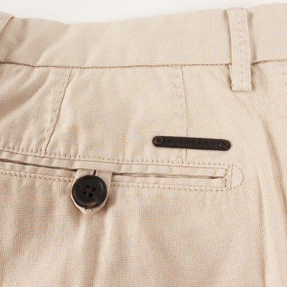 スリム テーパード ストレッチ コットン スラックス / ジッパーフライ LONDON