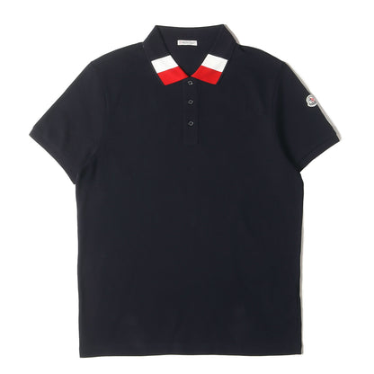 襟トリコロール コットン鹿の子 ポロシャツ(MAGLIA POLO)