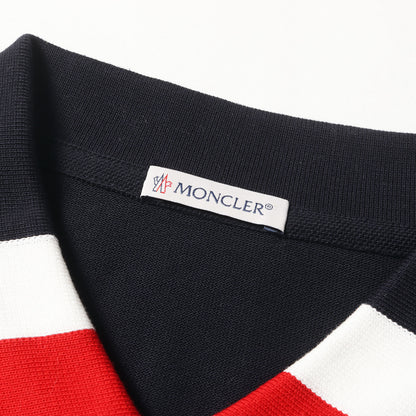 襟トリコロール コットン鹿の子 ポロシャツ(MAGLIA POLO)