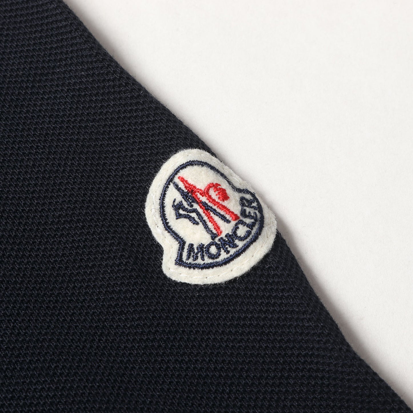 襟トリコロール コットン鹿の子 ポロシャツ(MAGLIA POLO)