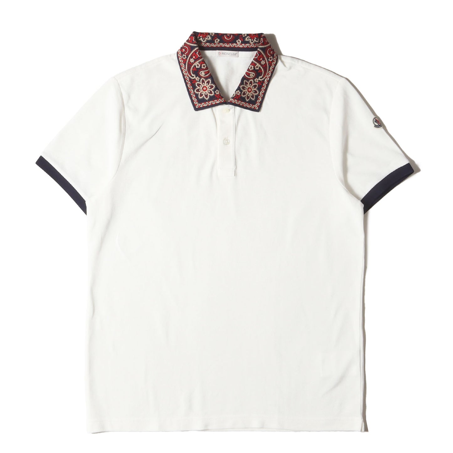 襟ペイズリー柄 鹿の子 ポロシャツ (MAGLIA POLO C10918300950 84556)