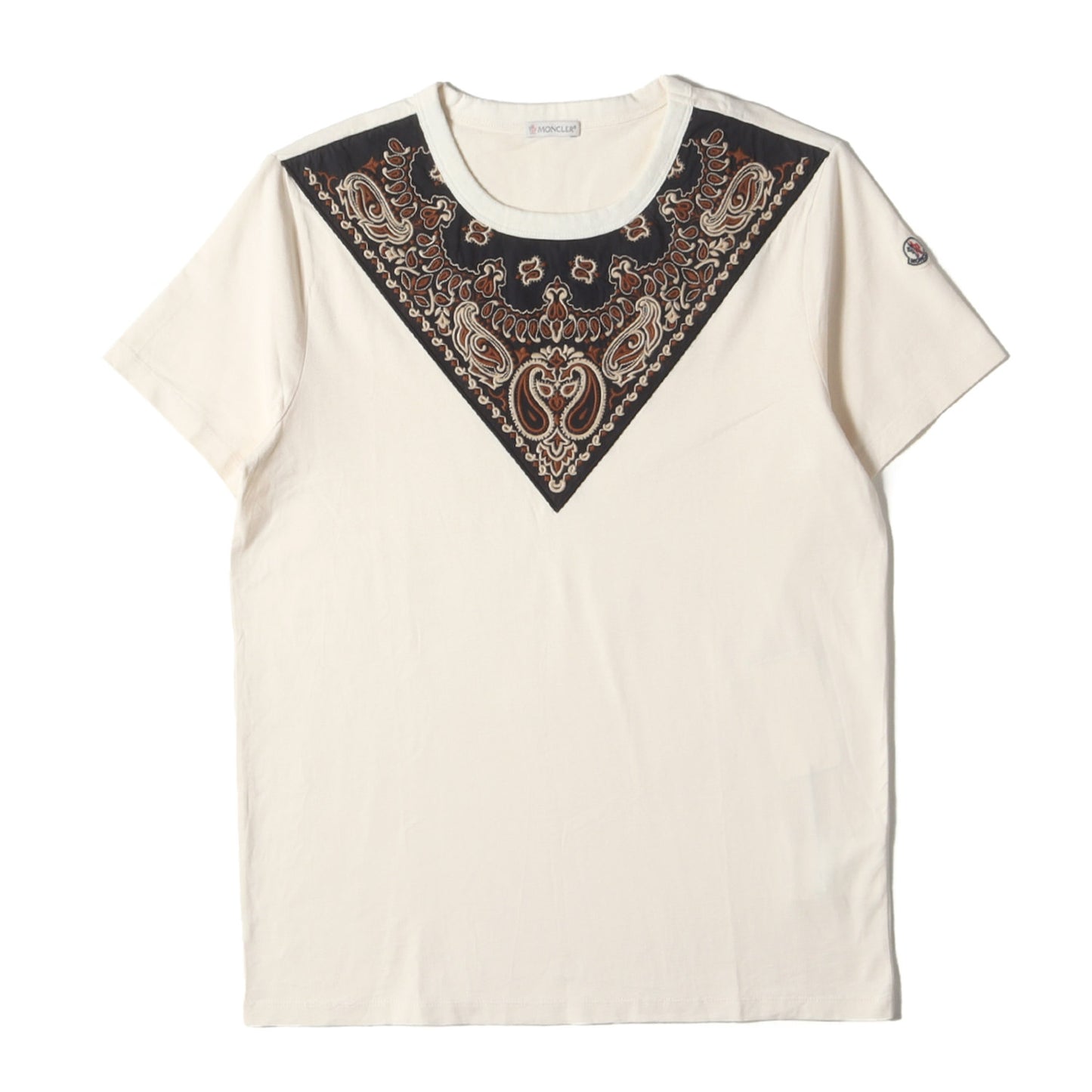 ペイズリー バンダナ 刺繍 Tシャツ (MAGLIA T-SHIRT C1091835850 82565)