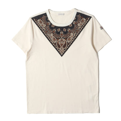 ペイズリー バンダナ 刺繍 Tシャツ (MAGLIA T-SHIRT C1091835850 82565)