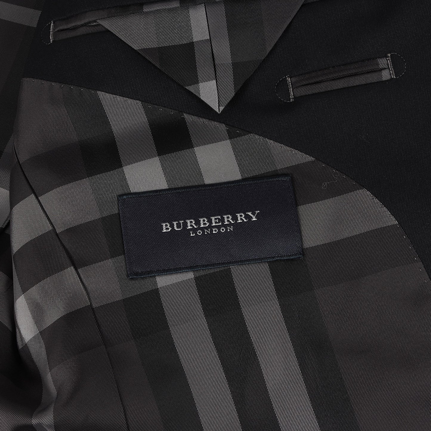 メタルボタン 2B テーラード ジャケット / 裏地チェック