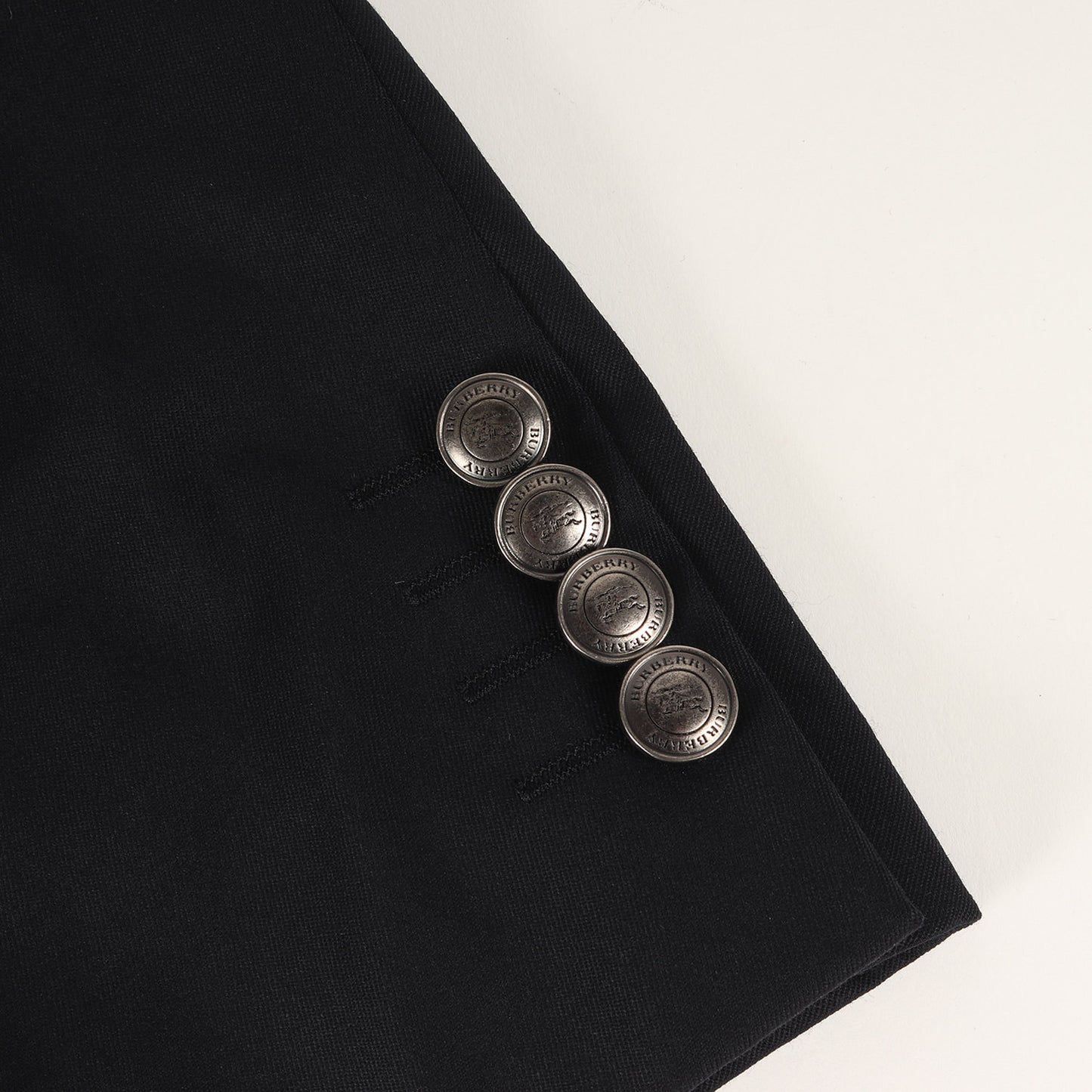 メタルボタン 2B テーラード ジャケット / 裏地チェック