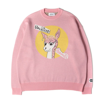24AW × Jamie Reid バンビ ジャガード ニット (WHO KILLED BAMBI PULLOVER KL914)