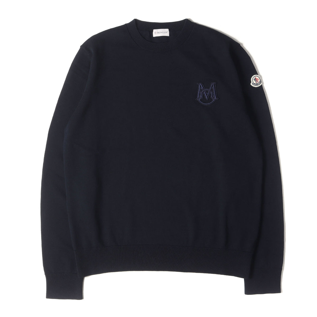 MONCLER (モンクレール) 24AW ロゴワッペン 刺繍 ハイゲージ コットン 
