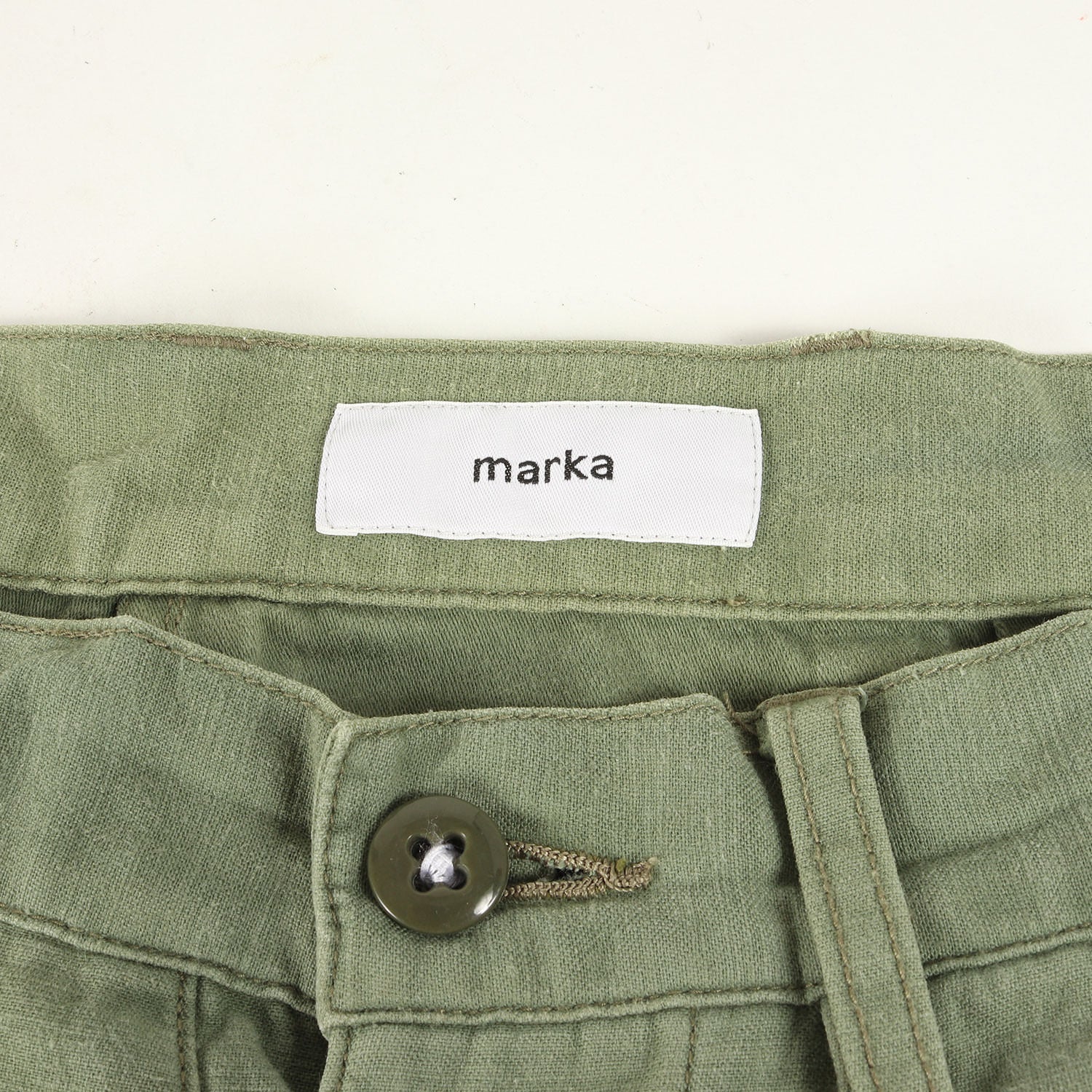 marka ペインテッドカーゴパンツ オリーブグリーン ベイカーパンツ