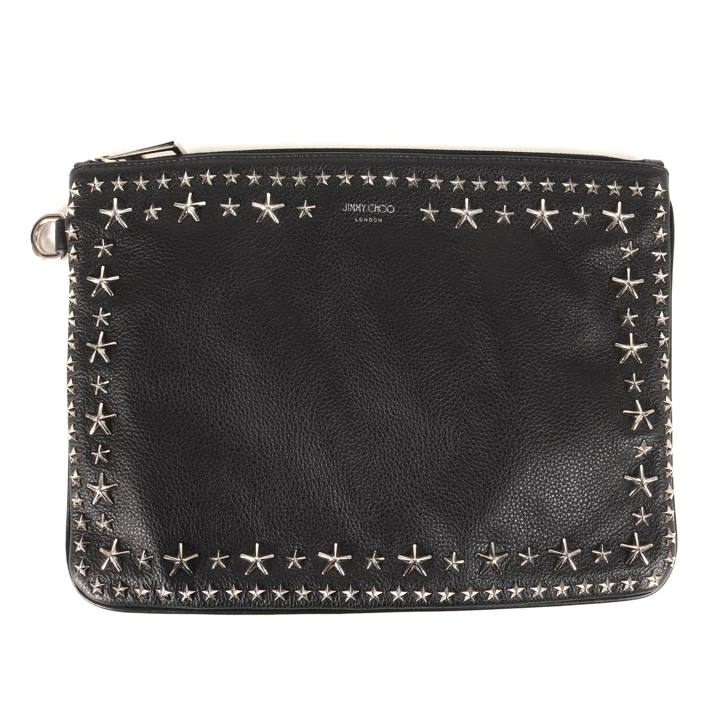 スタースタッズ ソフト グレイニー カーフレザー ハンド クラッチ バッグ (DEREK-N SOFT GRAINY CALF W/STARS)