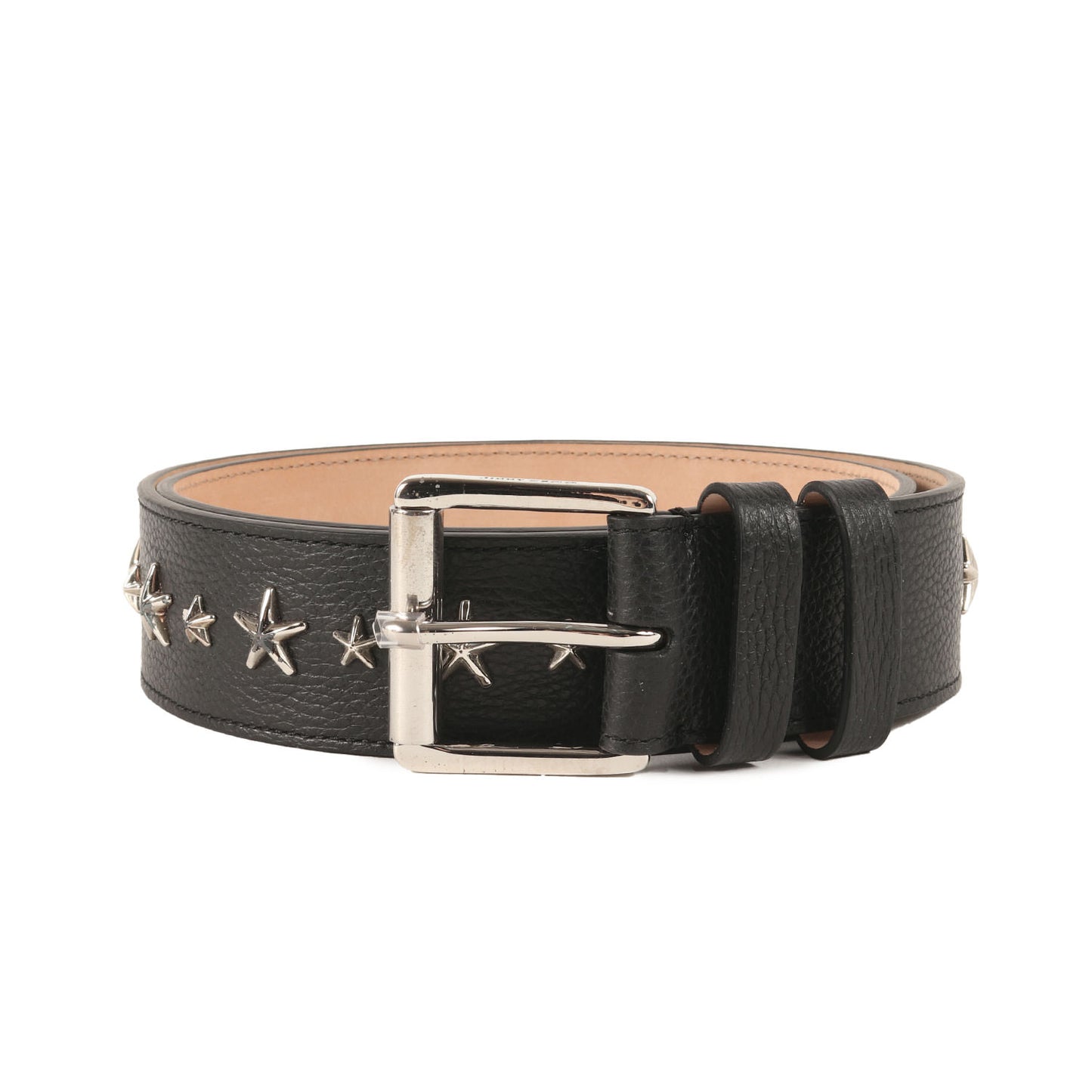 スタースタッズ ソフト グレイニー カーフ レザー ベルト (ARCHER SOFT GRAINY CALF W/STARS 202ARCHER.UUF)