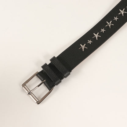 スタースタッズ ソフト グレイニー カーフ レザー ベルト (ARCHER SOFT GRAINY CALF W/STARS 202ARCHER.UUF)