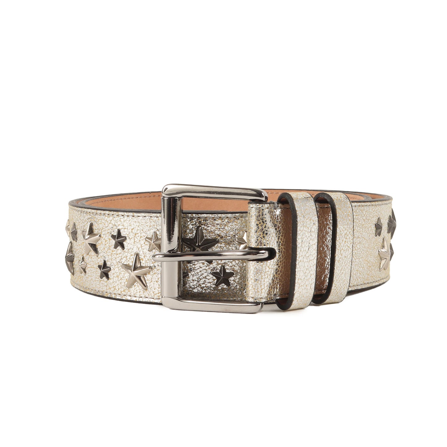 スタースタッズ グリッター レザー ベルト (ARCHER GLITTER LEATHER W/MULTI METAL STARS)
