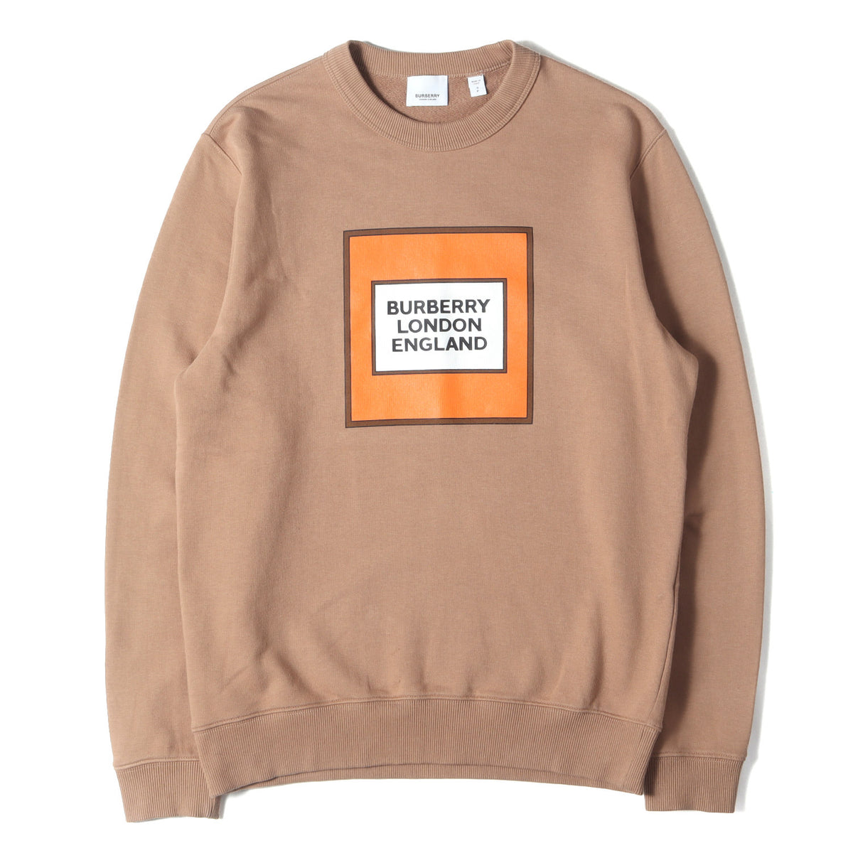 ボックスロゴ バインダーネック スウェット (Sweat shirts Mit Logo-Patch 4559628) / 裏毛