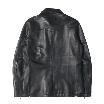 ラムレザー ジップ ジャケット