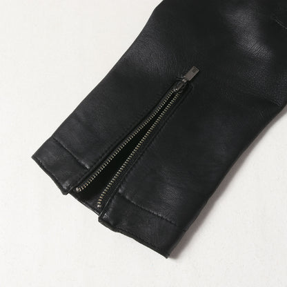 ラムレザー ジップ ジャケット