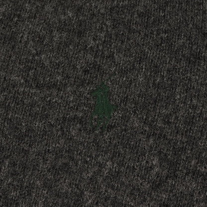 ワンポイント ポニー 刺繍 Vネック ニット (1864642FZ)